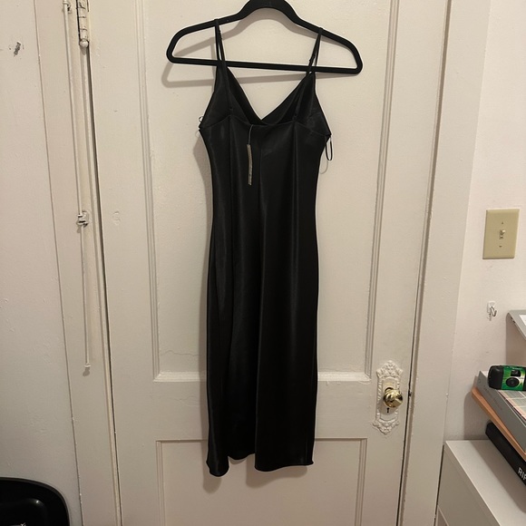 Cowl neck midi black dress - Picture 2 of 3